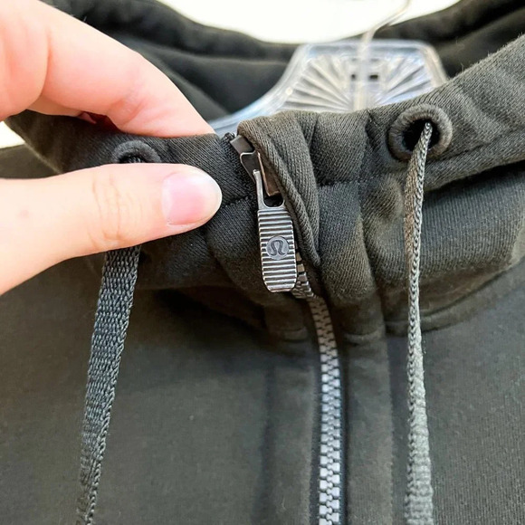 Lululemon Olive Green Full Zip Athletic Athleisure Loungewear Hoodie Jacket 2 - Picture 5 of 8